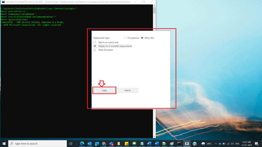 Generate EarlyBoundClass File with Code GenerationTool in Dynamics CRM